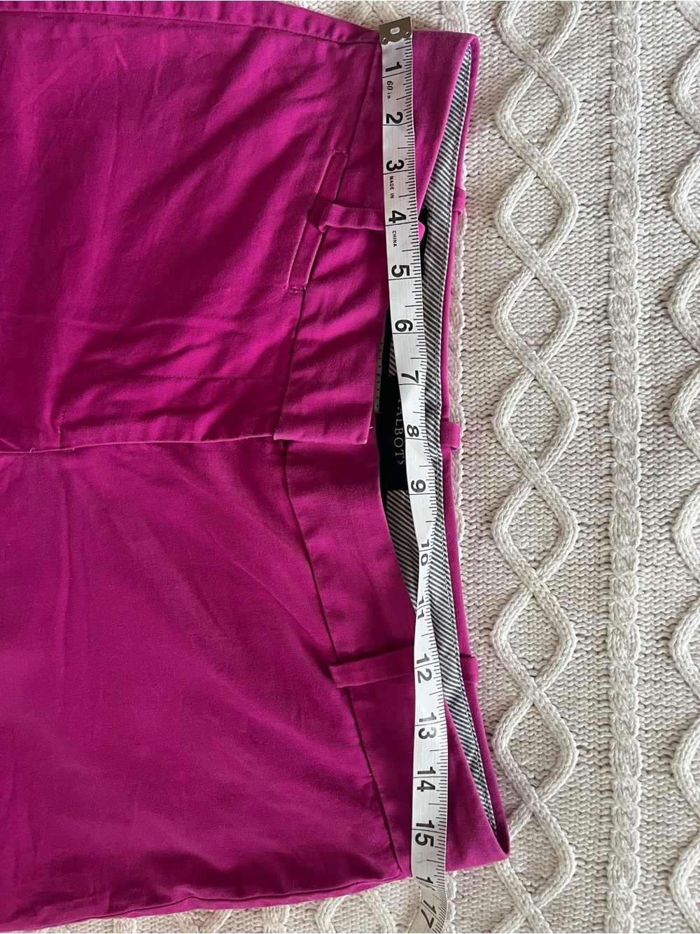 Talbots Fuchsia Straight-Leg Capri Curvy style Pants Size 6 - Picture 14 of 14